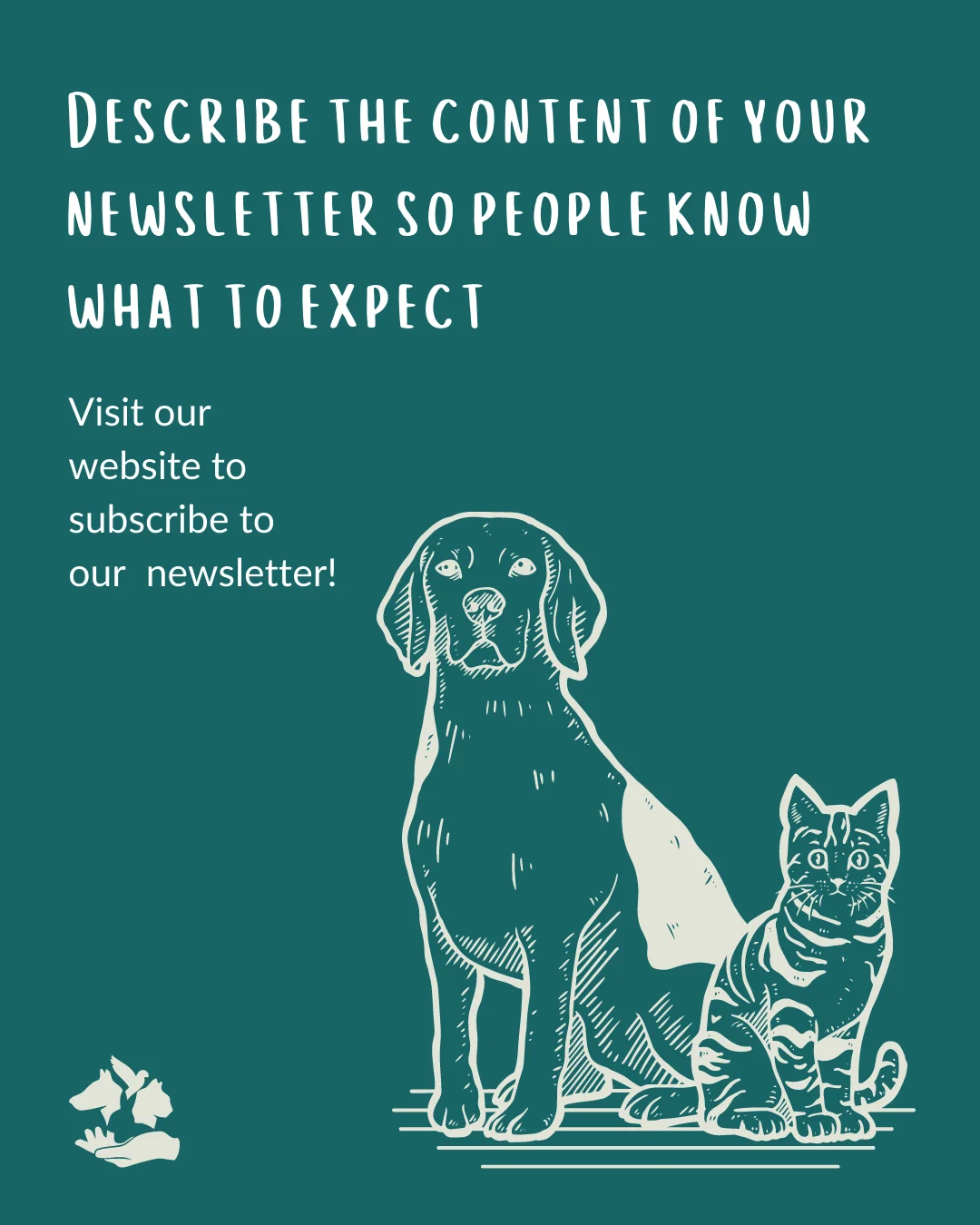 Template to Solicit Newsletter Signups by The Nonprofit Template Shop